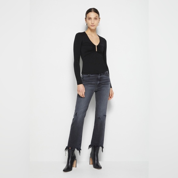 Jonathan Simkhai Madeline Hardware Top Black - Picture 4 of 15